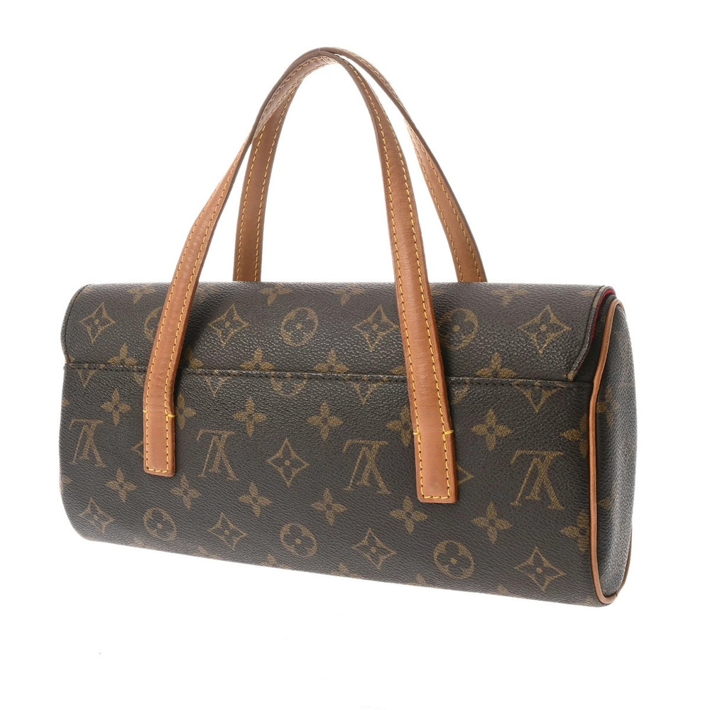 Louis Vuitton Handbag Sonatine Brown Canvas Monogram Brown
